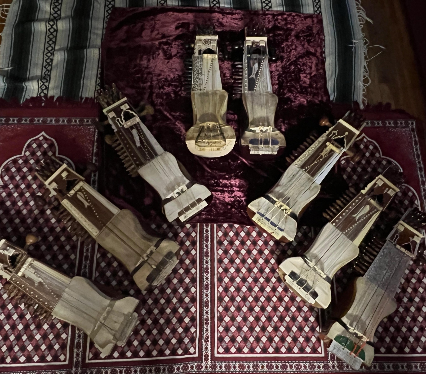 Sarangis laid out